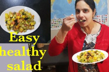 Easy Healthy Salad,mixed fruit and vegetable salad recipe.....