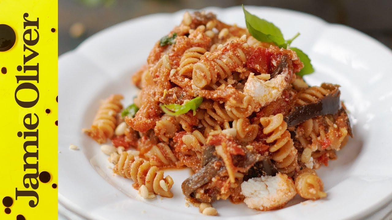 Tomato, Aubergine & Ricotta Pasta | Jamie Oliver | Everyday Super Food Tomato, Aubergine & Ricotta Pasta | Jamie Oliver | Everyday Super Food