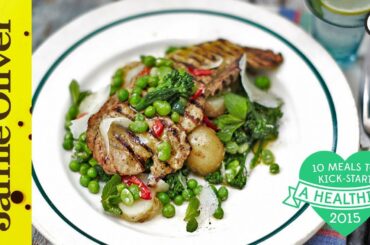 Healthy Pork Escalope with Super Greens | Jamie Oliver | #10HealthyMeals