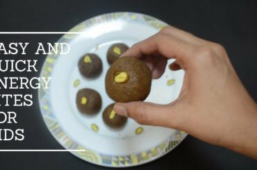 Easy and Quick Energy Bites | Healthy Dessert Recipes | Dates Pistachio Balls I Besan Protein Balls