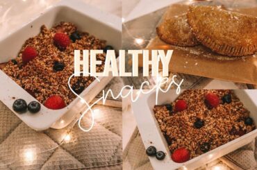 Healthy SNACK RECIPES | GESUND UND EINFACH (Pflaumen crumble, Apfeltaschen uvm..)