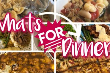 WHAT'S FOR DINNER? *TONS* OF DINNER IDEAS + RECIPES! SOUP, CROCK POT, ONE PAN, AIR FRYER!