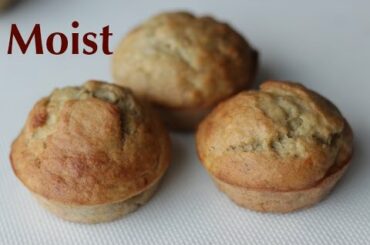 easy moist banana muffin recipe--Cooking A Dream