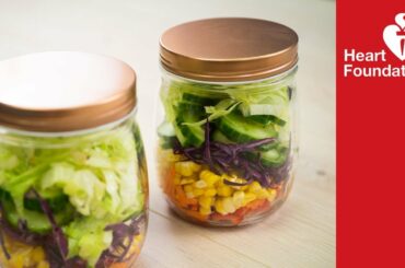 Rainbow Salad Jars | Healthy Recipes | Heart Foundation NZ