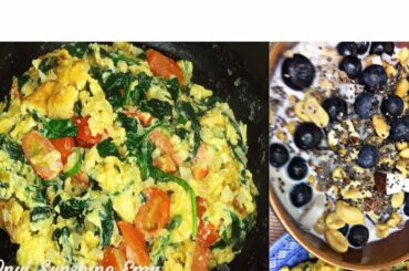 Scrambled Eggs with Spinach and Tomatoes | Onyi Sunshine Emy