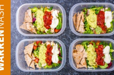 Meal Prep for Weight Loss - 166 Calorie Mexican Chicken Salad Recipe - Warren Nash