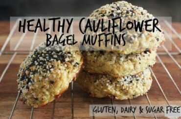 HEALTHY CAULIFLOWER BAGELS | Vegan, Dairy + Gluten Free | ThatsMaria