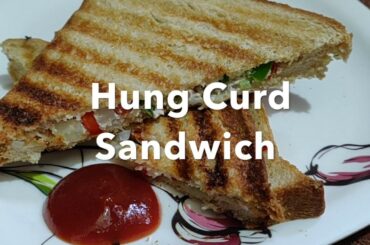 Dahi sandwich recipe | Hung Curd Sandwich | Quick Veg sandwich | The Belly Delight