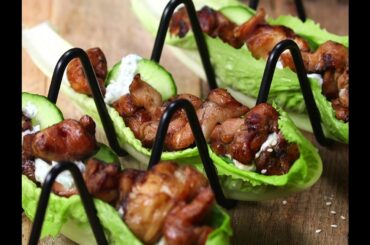 Ginger Tzatziki Chicken Wraps | Healthy Dinner