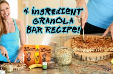 4 Ingredient Granola Bar Recipe | Healthy Snack | Nuts.com