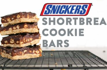 Chocolate Caramel Shortbread Bars | DIY Healthy Snickers