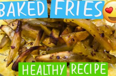 Baked Masala Sweet Potato Fries - Healthy Snack Recipe! | Heli
