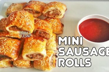 Mini Sausage Rolls Recipe | Puff Pastry Recipe Ideas | Party Snack | Easy Snack Recipes