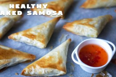 Baked Samosa with Filo Pastry | Healthy Snack Recipe | Hungry for Goodies