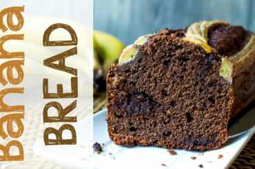 BANANA BREAD AL CIOCCOLATO ricetta LIGHT SENZA ZUCCHERO, UOVA E BURRO | Healthy banana bread recipe