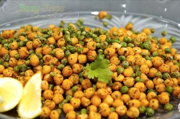 Healthy Oil-Free Roasted Chickpeas | Oil-Less Garbanzo & Peas Snack Recipe