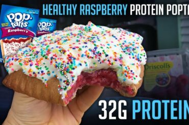 Healthy Frosted Raspberry Protein Pop Tart Recipe with 32g Protein! | The Flexible Dieting Lifestyle