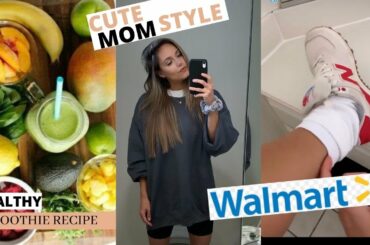Cute mom style from walmart. Healthy Smoothie recipe for nursing mom.