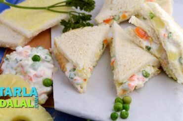 Russian Salad Sandwich by Tarla Dalal