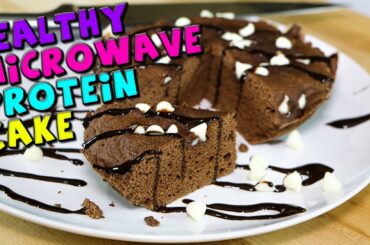 Healthy Microwave PROTEIN Cake Recipe (No Powder Needed)