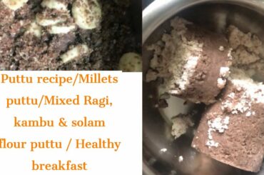 Puttu recipe: Puttu recipe in tamil|Sweet puttu Healthy Breakfast
