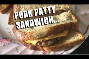 Pork Patty Sandwich | Easy to make sandwich