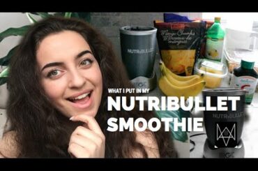 HEALTHY SNACK IDEAS// Nutribullet Smoothie