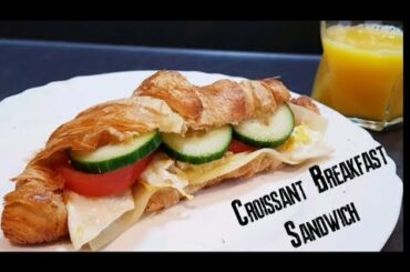 Easy and Fast Tasty Croissant Breakfast Sandwich Recipe