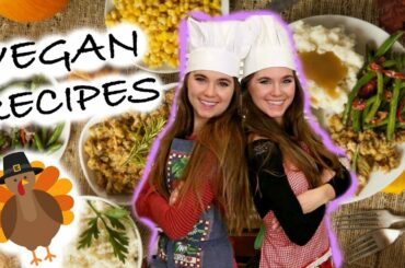 10 VEGAN Thanksgiving Recipes - EASY & HEALTHY | NinaAndRanda