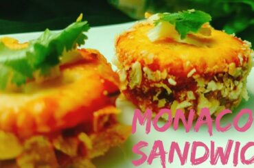 Monaco Biscuit Recipe | Monaco Biscuit Toppings | Party Starter Dish | Biscuit Sandwich | Canopy |