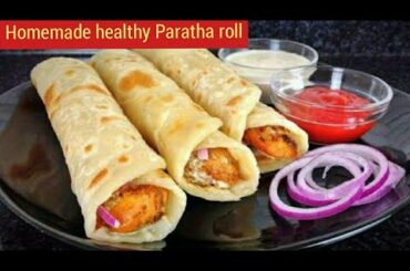 Chicken Paratha Roll Recipe|Kids Lunch Box Idea|Breakfast Recipe پراٹھا رول