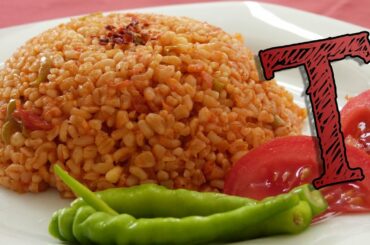 Bulgar Wheat Pilaf Recipe | Bulgur Recipe | Wheat with Tomatoes | Healthy Rice Recipe