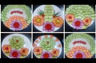 5 Letest Beautiful salad decoration ideas for Lunch|dinner/UNIQUE salad decoration ideas by neelamki
