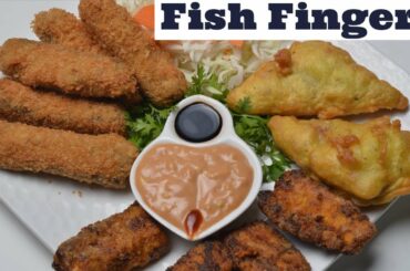 Fish Finger Masala Fry - Crispy Fish Fry Bread crumbed - Batter Fry Fish