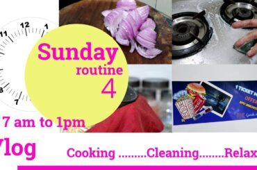 Sunday routine 4 | Tasty Breakfast | Healthy Lunch | Kitchen  Cleaning | Relaxing | Sunday Vlog