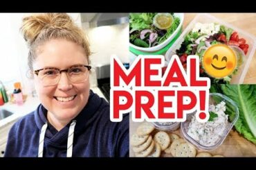 SUNDAY MEAL PREP WITH ME!  🥗 HEALTHY MEAL PREP 🍳 CRUSTLESS QUICHE 🍅 GREEK SALAD 🍌 BANANA BREAD