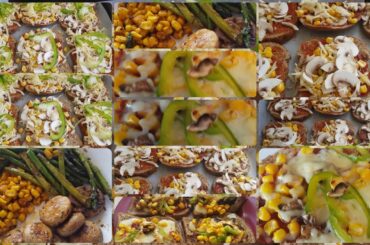 Yummy and healthy bread pizza and nature.