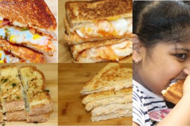 4 EASY KIDS LUNCH BOX RECIPES |4 SANDWICH RECIPES ~VEG, EGG, CHEESE & CHICKEN (MOST REQUESTED VIDEO)