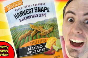 HEALTHY SNACKS | Harvest Snaps Black Bean Snap Crisps Sweet & Spicy Mango Chili Lime Taste Test