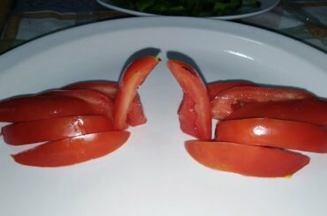 Salad Plate Garnishing,Vegetable Decorations,Tomato Salad  Decoration ideas,Salad,Carving