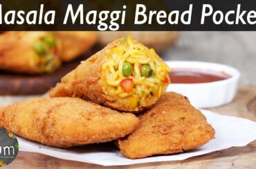 Masala Maggi Bread Pockets | Masala Maggi Bread Pockets Recipe