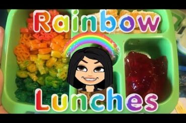 RAINBOW SCHOOL LUNCH IDEAS | A WEEK OF LUNCHES | CREATIVE WAYS |