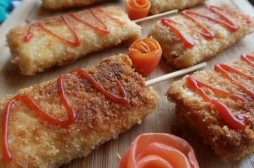 Bread and chicken recipe for lunch box | Bread Popsicle recipe | Party snack recipe