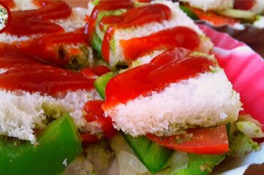 5 मिनट में बनाए सबसे आसान सेहतमंद सैंडविच | breakfast recipes | veg sandwich | bread sandwich recipe
