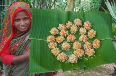 Village Food Yummy Jhal Kodom Recipe Healthy Cooking Chicken Flower Dumplings Tasty Evening Snacks