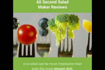 F 60 Second Salad Maker Reviews | Machine | Cutter | 1 minute