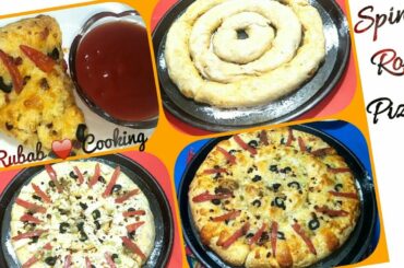 Spin Roll Pizza | Unique Chicken Pizza Recipe | New Shape Pizza