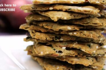 Healthy easy baked crackers recipe/low calorie evening tea biscuit snacks recipes-lets be foodie