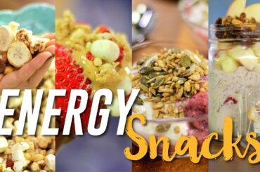 4 ENERGY BOOSTING snack ideas for when you're feeling tired!