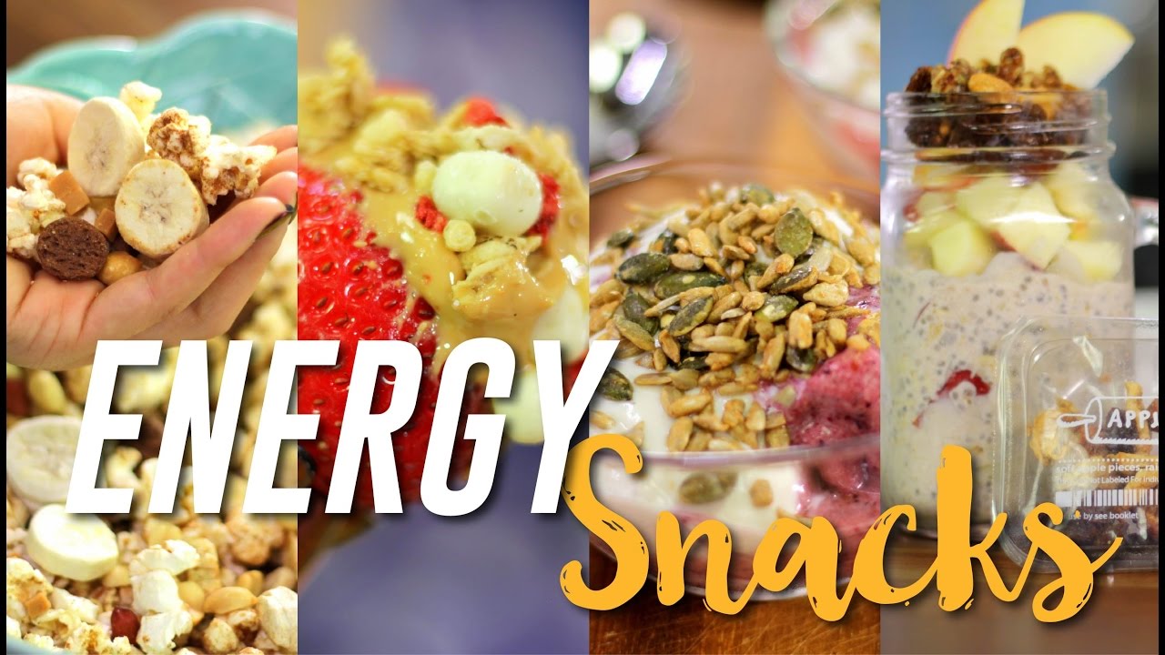 4 ENERGY BOOSTING snack ideas for when you're feeling tired! 4 ENERGY BOOSTING snack ideas for when you're feeling tired!